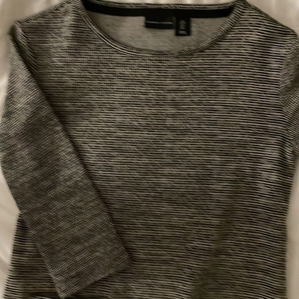 ADRIENNE VITTADINI tweed texture pull over dress. Front pockets. - Picture 2 of 4